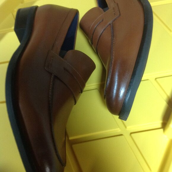 Cole Haan Men\'s Grand+ DRS British Tan Leather Penny Loafers 12M - New in Box main image 4